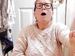 I boned myself for my 69f domina as she demanded in her sweater till I came
