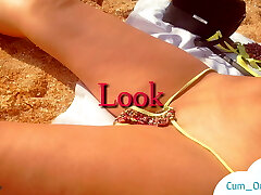 STRANGER CUMS IN MY WET Beaver ON THE BEACH