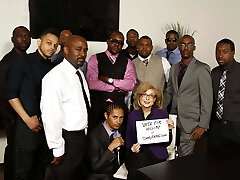 Nina Hartley Bi-racial Gangbang