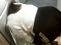 Stepmom stuck in washing machine, fucked with beer bottle, fingered, fucked and finished in jaws.