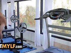 GotMylf - Big Breasted Blonde Trainer Finds The Best Way To Stimulate Lazy Dude To Exercise Daily