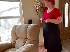 Mommy penalizes you and makes you snuffle her muddy pantyhose, lick them clean and make her cum, you are her fuck toy V192