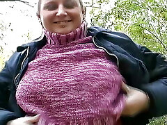 Magnificent German BBW gets her asshole strewn with cum in POV