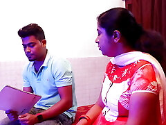 Yam-sized boobs tuition teacher instructed her student "How to do sex"