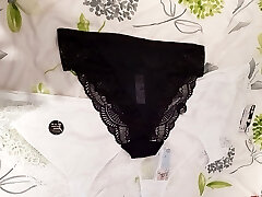 Trying on my new really yam-sized panty's