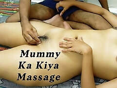 Stepson Massage His Warm Sexy Step Mom
