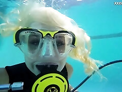 Hungarian lesbo babes underwater Vodichkina and Farkas