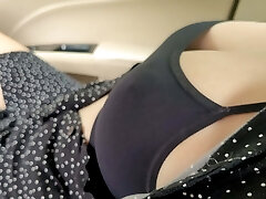 I Let Stranger Play with My Big Boobs in the Truck and after Plow Me
