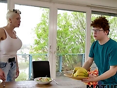 Blonde MILF with enormous orbs getting fucked - Tanya Virago