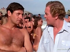 Sans Bra Girl On The Public Beach