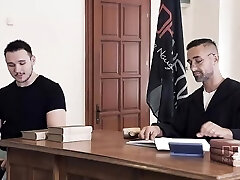 Judgement Day - Stellar Lawyer Negotiates Double Penetration