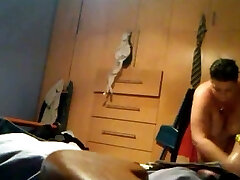 Covert cam in bedroom caught my BBW mother-in-law changing her clothes