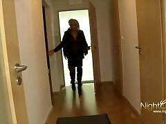 Slim Blond Cougar Gets Anal and Eats Cum