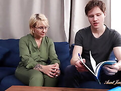 AuntJudysXXX - 48yo Stepmom Nadine Helps Son-in-law with Homework