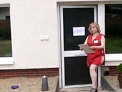 German grannie gives golden shower