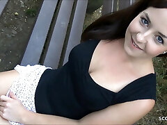 BBW Teen Emma Secret Talk to Plow Outdoor Deutsch