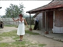 Cool and delicious redhead busty teen in the vineyard