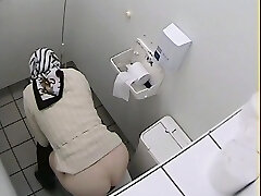Granny got her caboose on toilet voyeur video while pissing