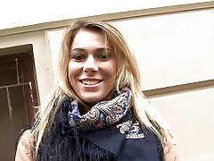 Blondie slut wants a gang fuck after playing with her red sex