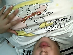 I have fun with my big tits full of milk