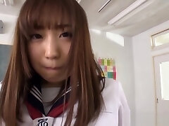 Momoka Sakai nice Asian teenie gets hardcore rear fuck