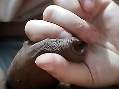 Crazy step mom hj step son dick in bed