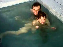 Coed's lewd Russian mother spends some time with me in sauna