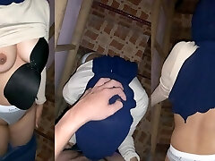 口交和狗狗他妈的与盖头德西同事情妇在工厂楼梯