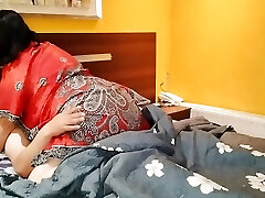 Desi Hindi stepmom humps with her stepson when they are alone at home