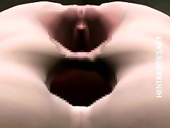 Crazy 3D anime chick gets gash fisted