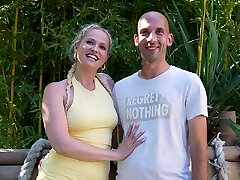 Rough outdoor ass-fuck dicking with a tattooed blonde - Mel Melicious
