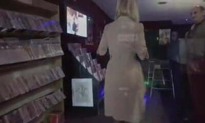 At the porno theater