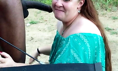 Mature Milf Swingers Meet in the Woods for some Black Beefstick