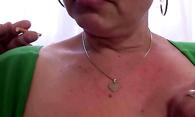 Chesty old mature enjoys anal cock riding
