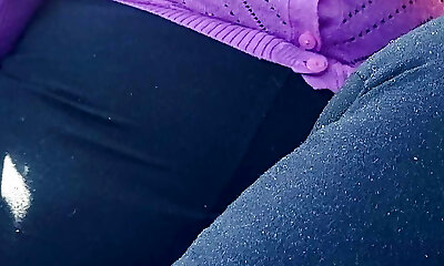 Titty Play In Car