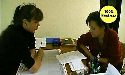 Hot real cougar does porn casting and ends up giving a sucky-sucky to the boss of the company