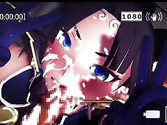 Ushiwakamaru - Cock on the Lips Cum on Face