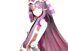 Ramesses II Kawaii Strike Hentai Undress Dance - Purple Bangles Color Edit Smixix