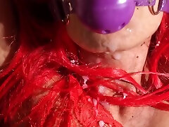 After Gagging And Tying Me Up He Makes Me Come Fucks Me And Comes On My Face - Little Bit