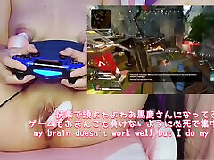 Horny gamer girl plays thigh grinding and toys her pussy and nipples on cam