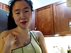 Asian hottie with nice defloration of brid boobs