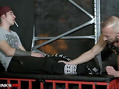 Hardkinks.first lesson with mom - Punished for licking straight guy&039;s feets