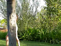 Two Sweet and Naughty Angels Are Kissing and Eating Each Other Pussies Outdoors