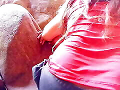 Asian sexy couple outdoor sex
