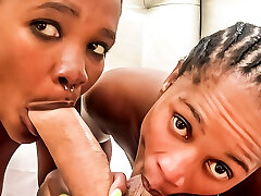 Hot African Girlfriends In Epic amateur husband folding tits Threesome