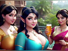 AI Generated Uncensored 3D Anime Disney Princess Images Of BBW Indian Women