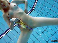 She&039;s incredibly flexible in the pool