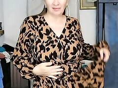 Chic and Sophisticated: Busty Hot GILF MariaOld&039; Strip Dance Session