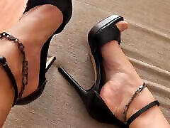 highheels czci z blond dziewczyna w kabaretki