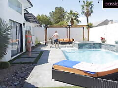 New Pool Boy Can&039;t Resist Scarlett Hampton&039;s Tight Squeeze